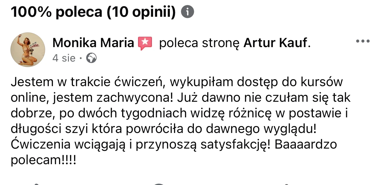 Opinia kursantki