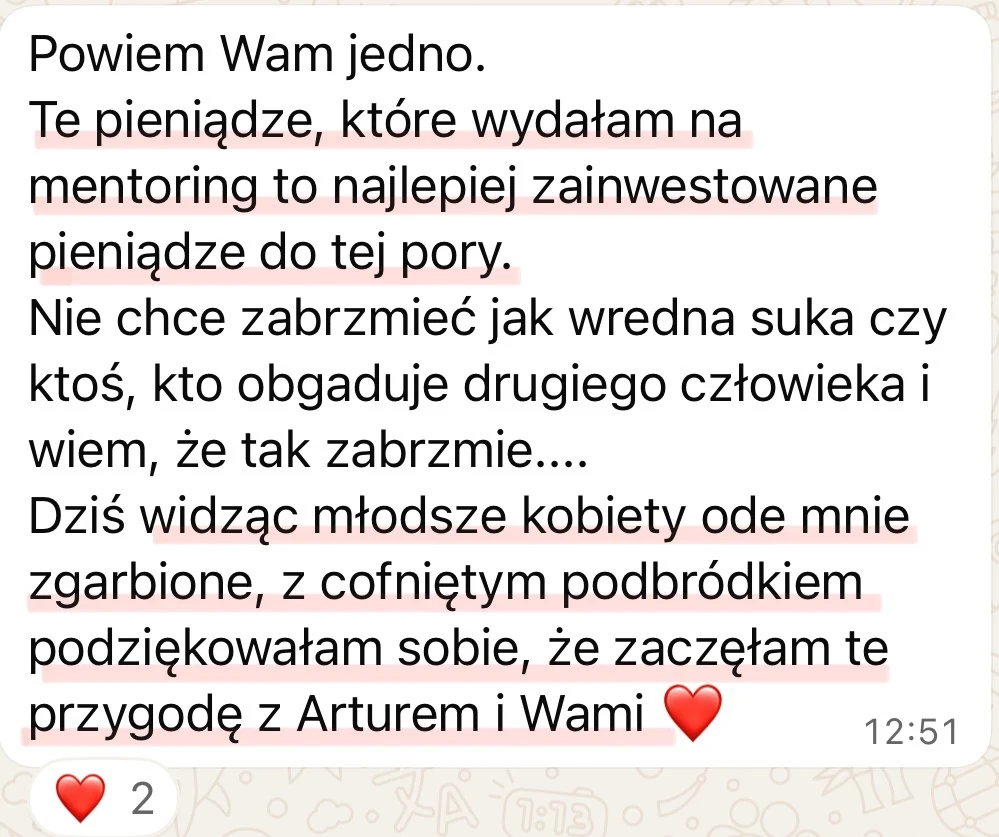 Opinia kursantki